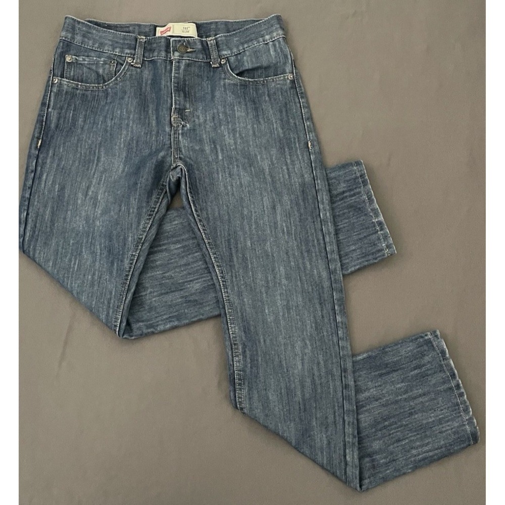 Levis 511 Slim Fit Jeans Mens 18R W29" L29" Blue Dark Wash Denim Jeans